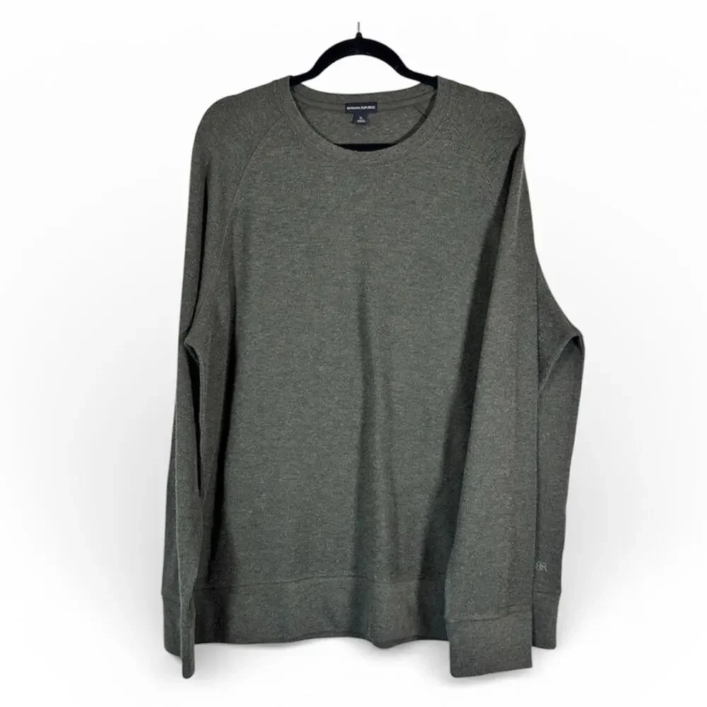 Banana Republic Green Classic Sweater Mens XL Pullover Fall Cozy Basic Staple